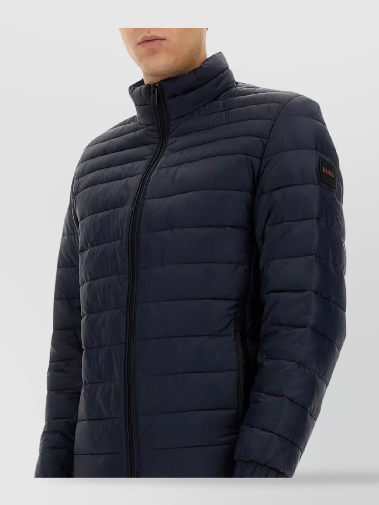 Boss Quilted Puffer Jacket Logo