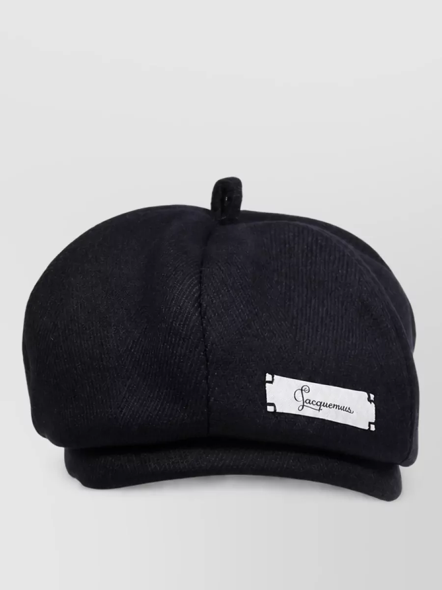 Jacquemus Virgin Wool Beret In Black