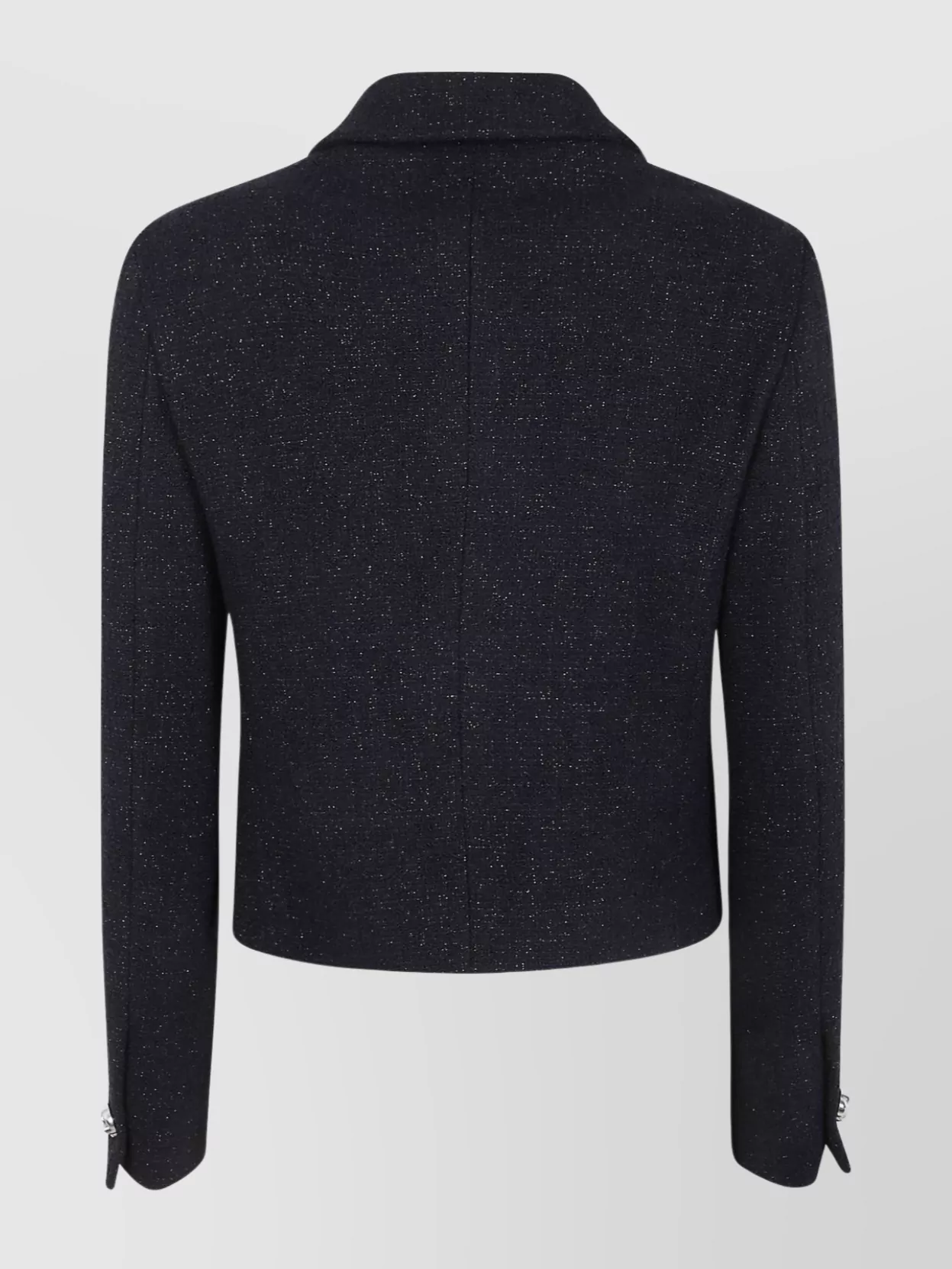 Tagliatore Textured Fabric Jacket With Long Sleeves And Pockets In Black