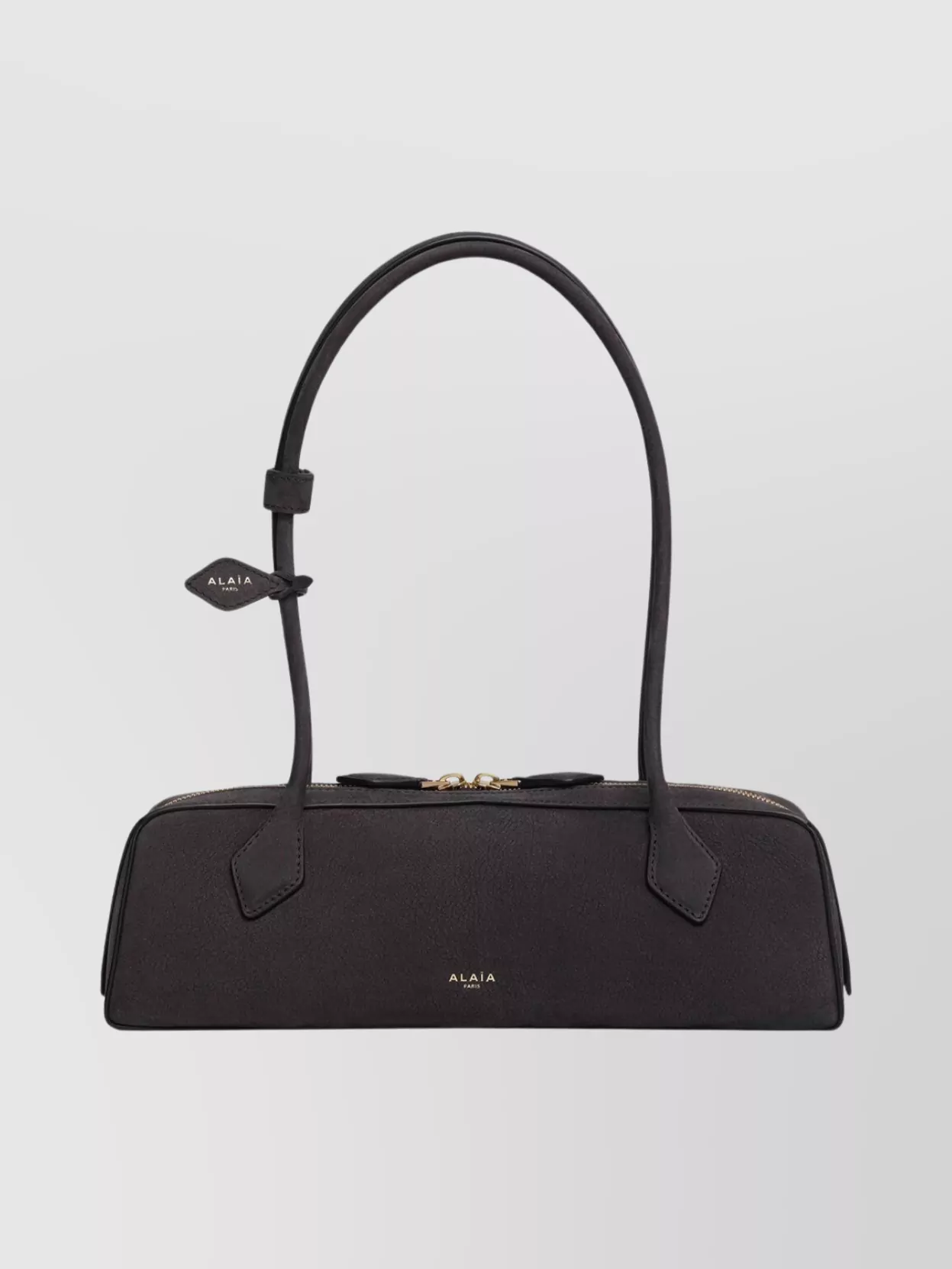 Alaïa Medium Nubuck Shoulder Bag With Top Handle