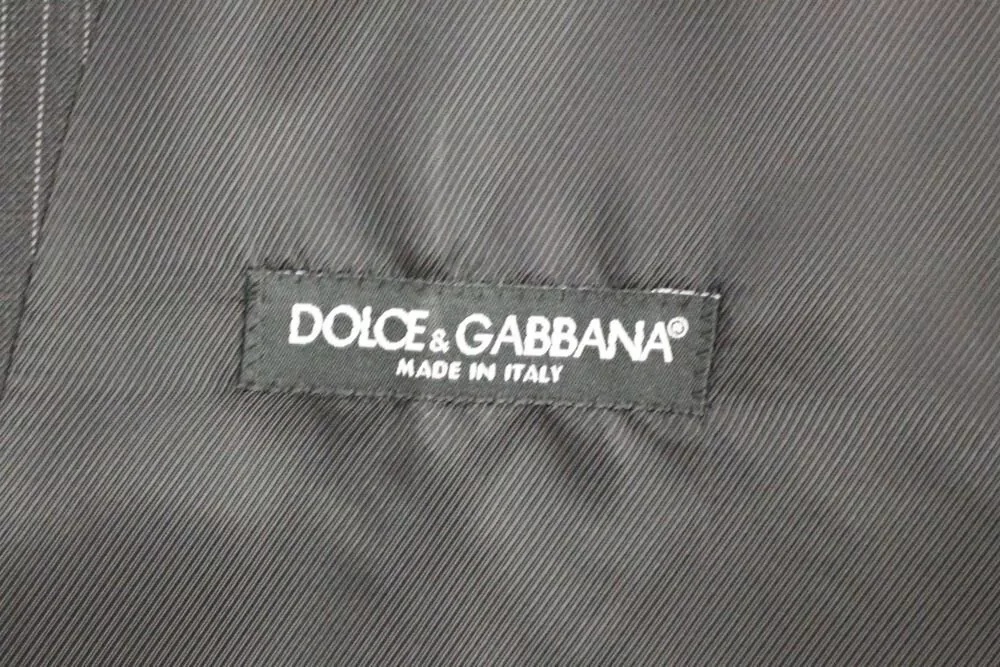 Dolce&Gabbana Wool Striped Single-Breasted Waistcoat