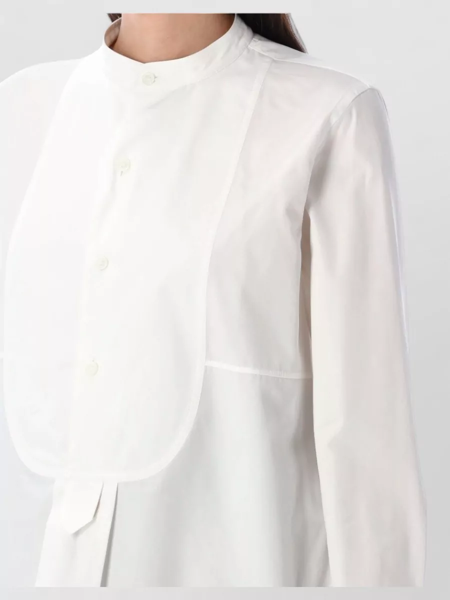 Bottega Veneta Relaxed Fit Long Sleeve Shirt With Plastron