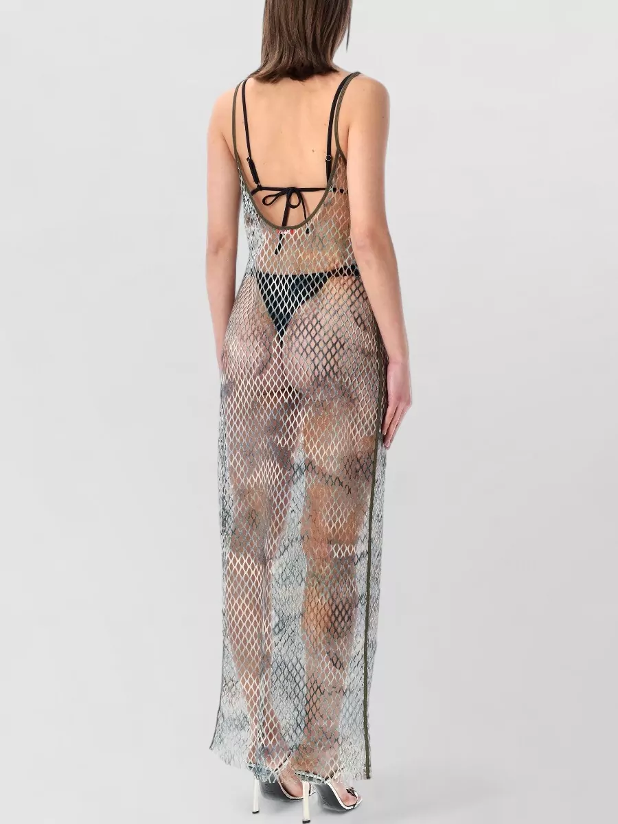 Diesel Mesh Long Beach Dress