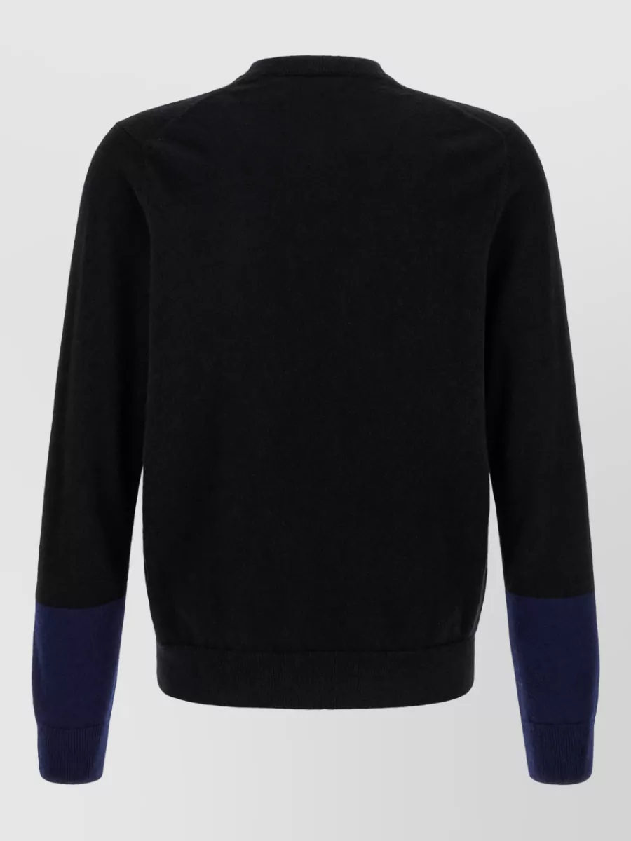 Comme des Garçons Wool color-block cardigan