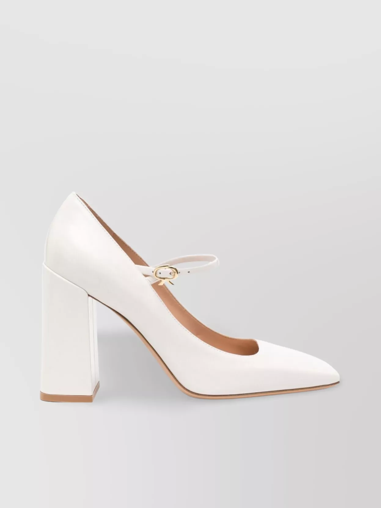 Gianvito Rossi Night Mary Jane Leather Pumps With Block Heel
