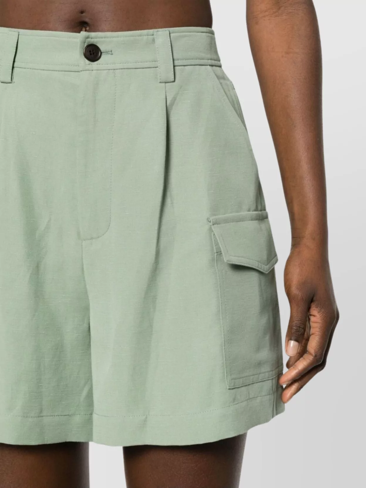 Woolrich Breathable Linen Viscose Shorts For Warm Weather
