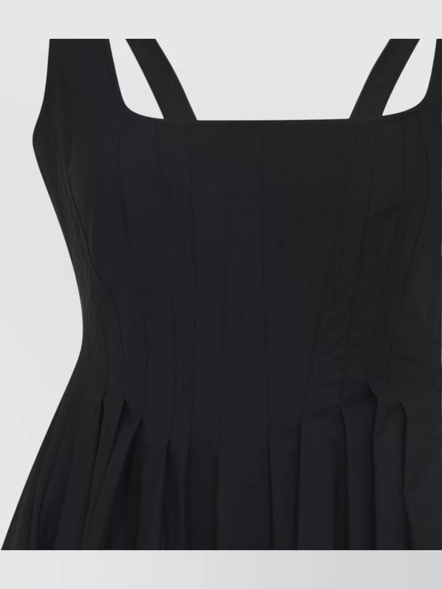Sportmax Cotton Sleeveless Square-Neck Maxi Dress