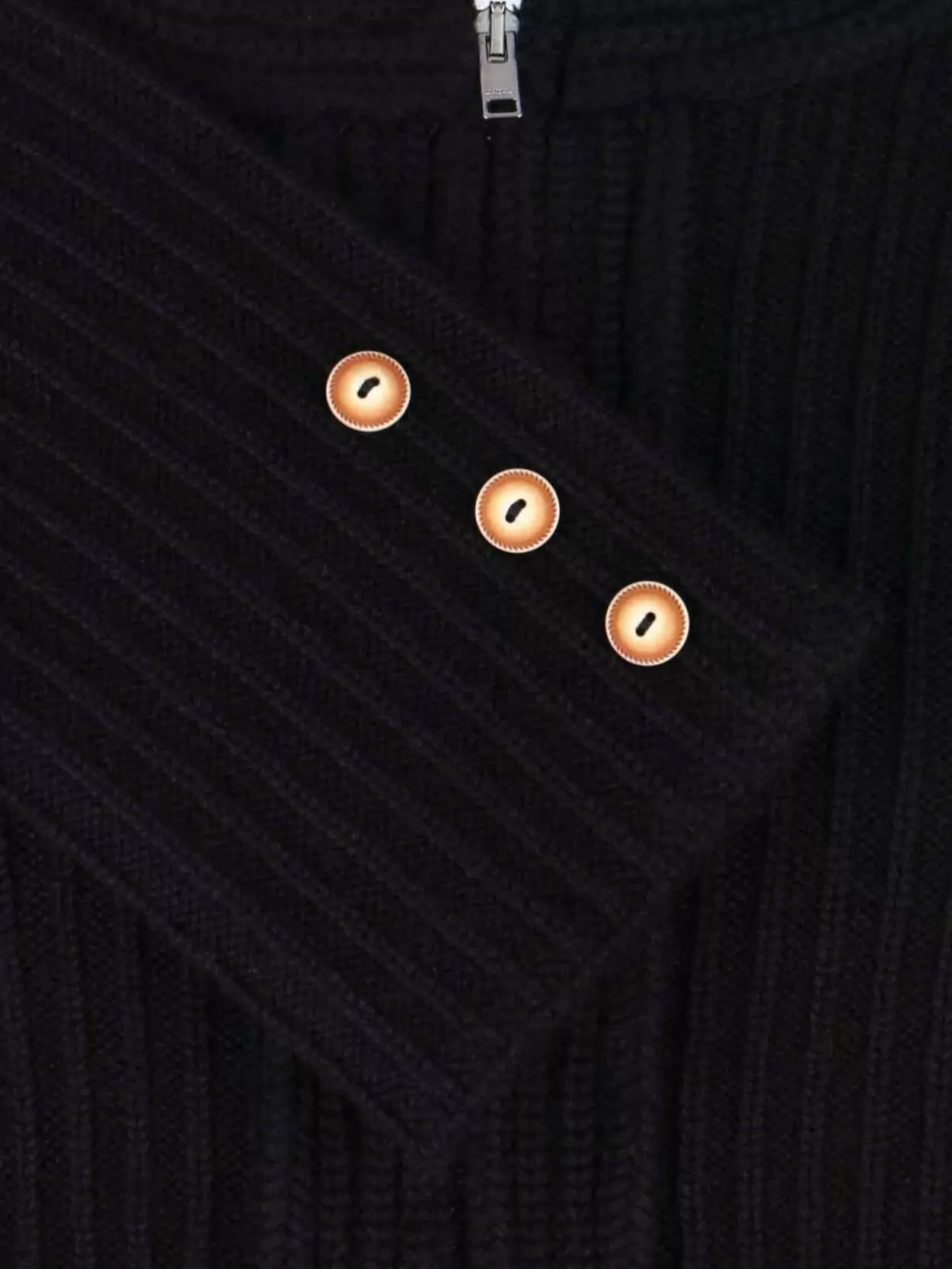Isabel Marant Long Sleeve Knitwear Featuring Button Detail In Black