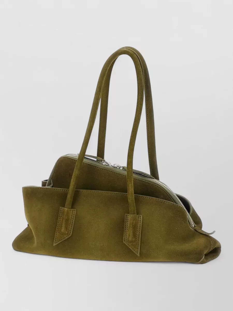 The Attico Small Suede Leather Shoulder Bag