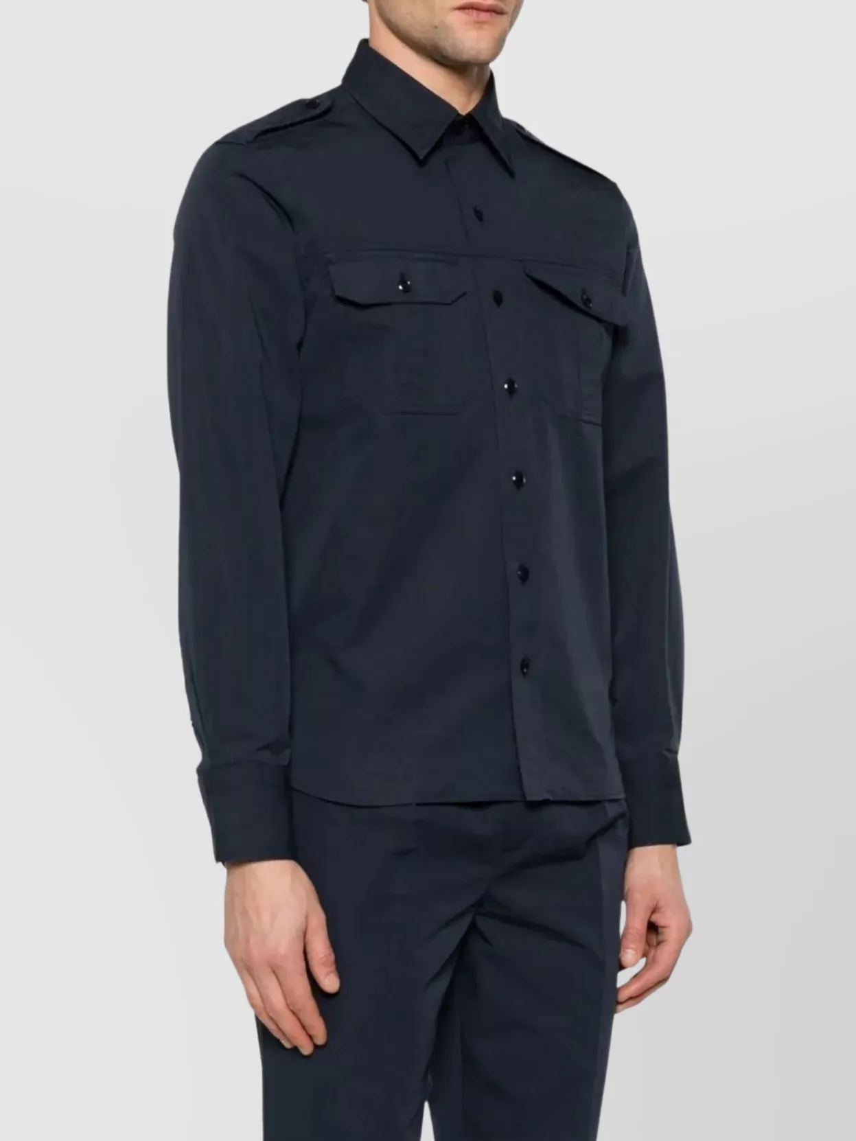 Tom Ford Fluid Poplin Western Shirt