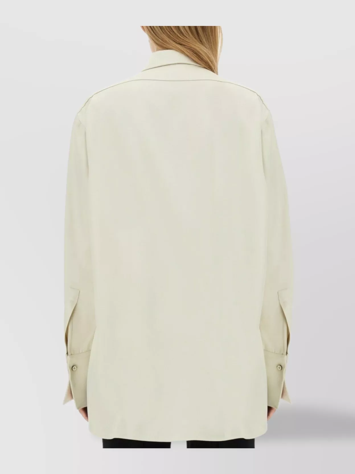 Jil Sander Longline Shirt With Pointed Collar