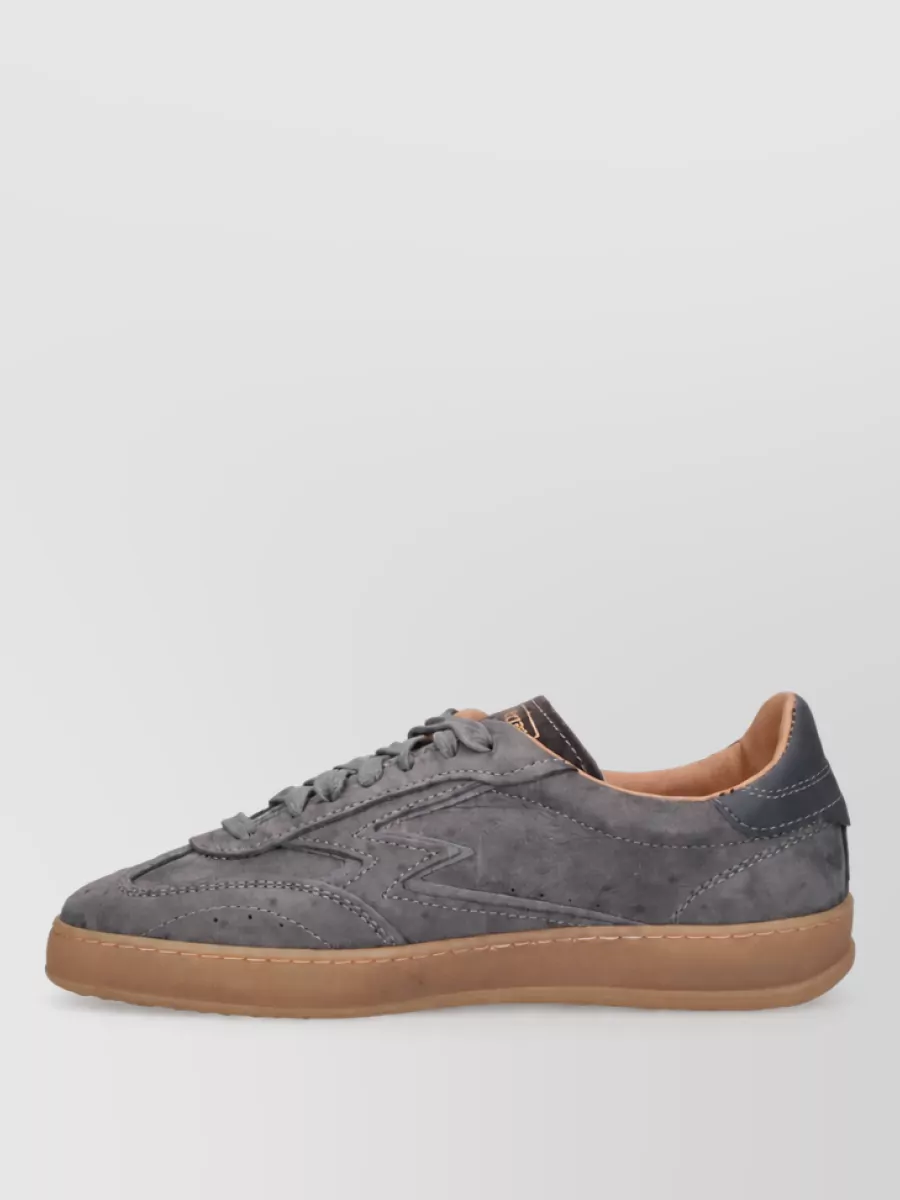 Moa Master Of Arts Leather Low-Top Lace-Up Sneakers