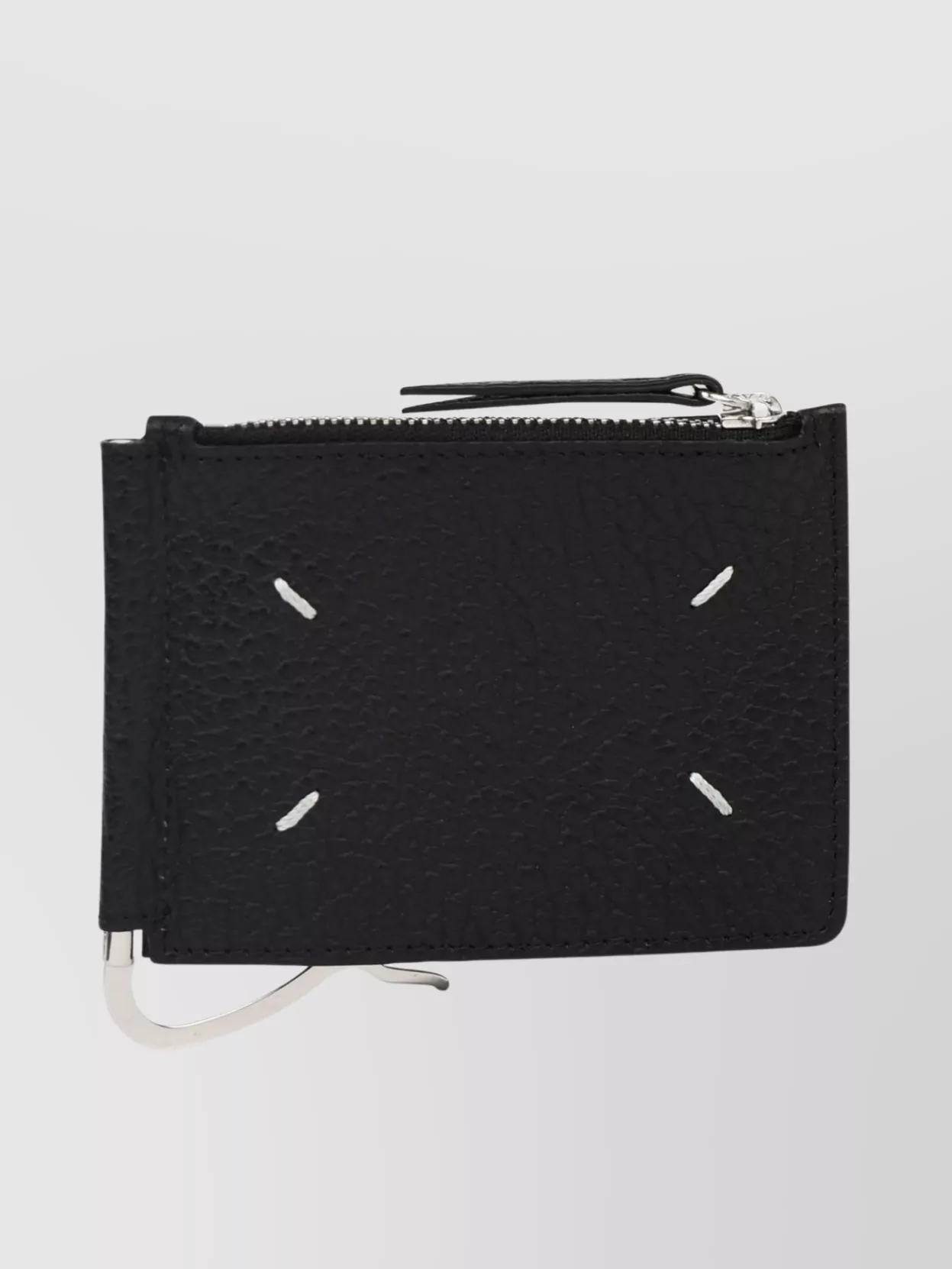Shop Maison Margiela 'quatre Coutures' Leather Card Holder