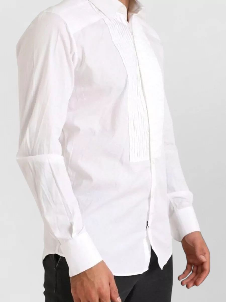 Dolce&Gabbana Cotton Pleated Dress Shirt
