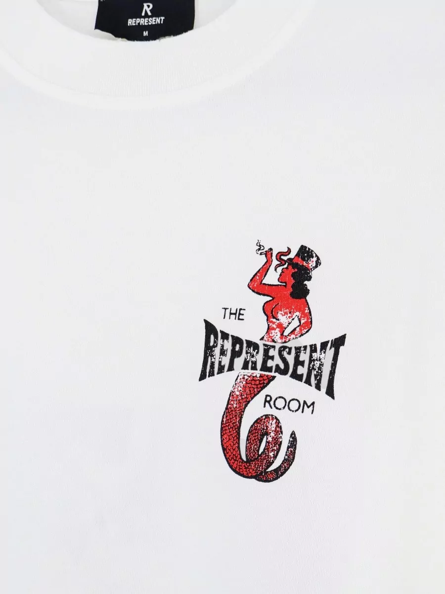 Represent Ribbed Crewneck Oversized Cotton T-Shirt