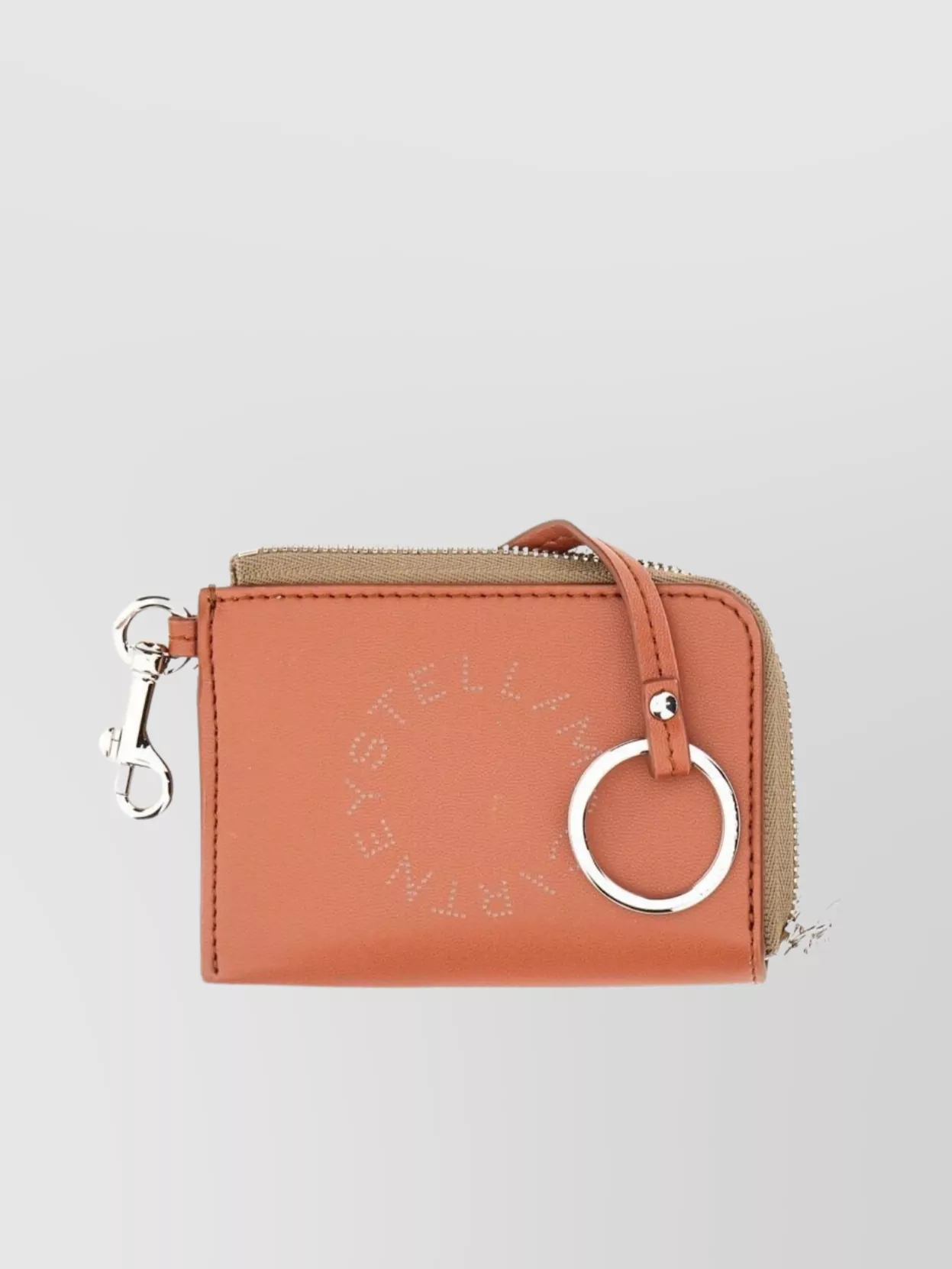 Stella Mccartney Logo Wallet With Key Ring And Metal Clip