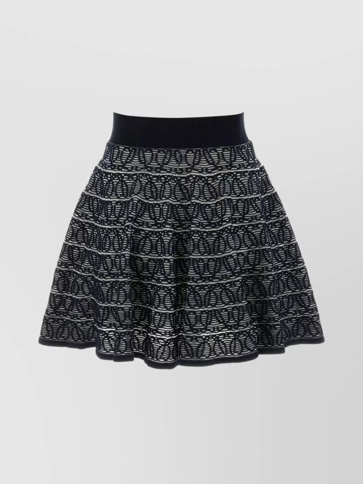 Shop Loewe Tiered Cotton Blend Skirt