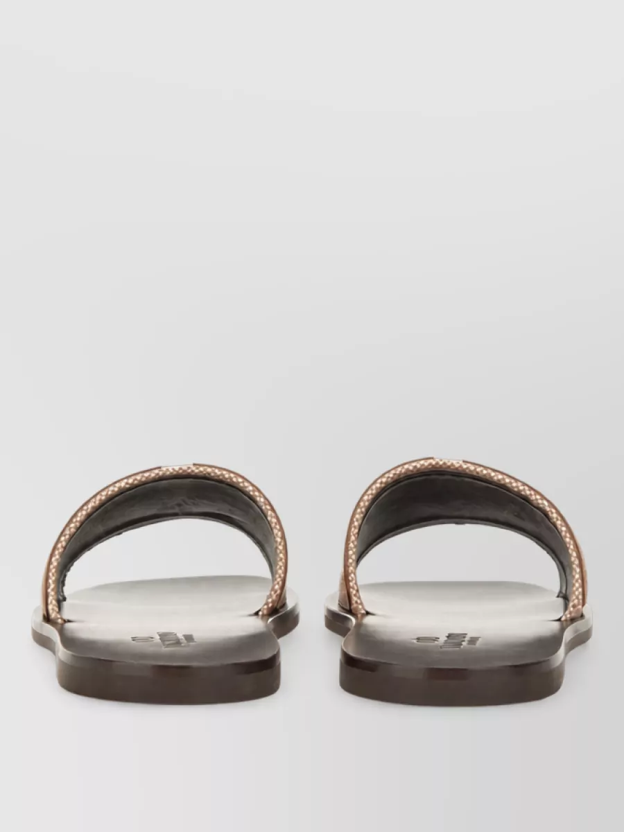 Valentino Garavani Cotton Slide Sandals