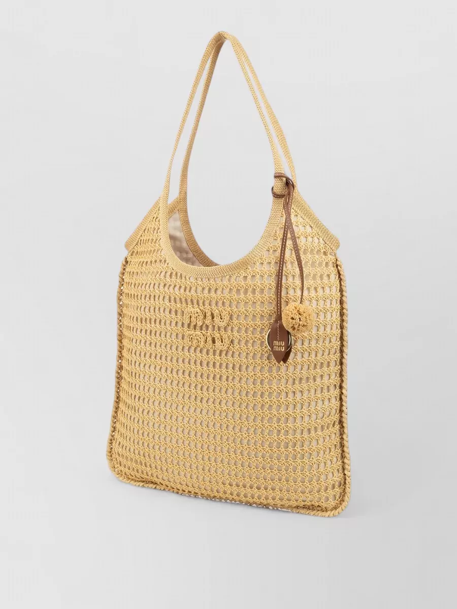 Miu Miu Ivy Crochet Tote Bag