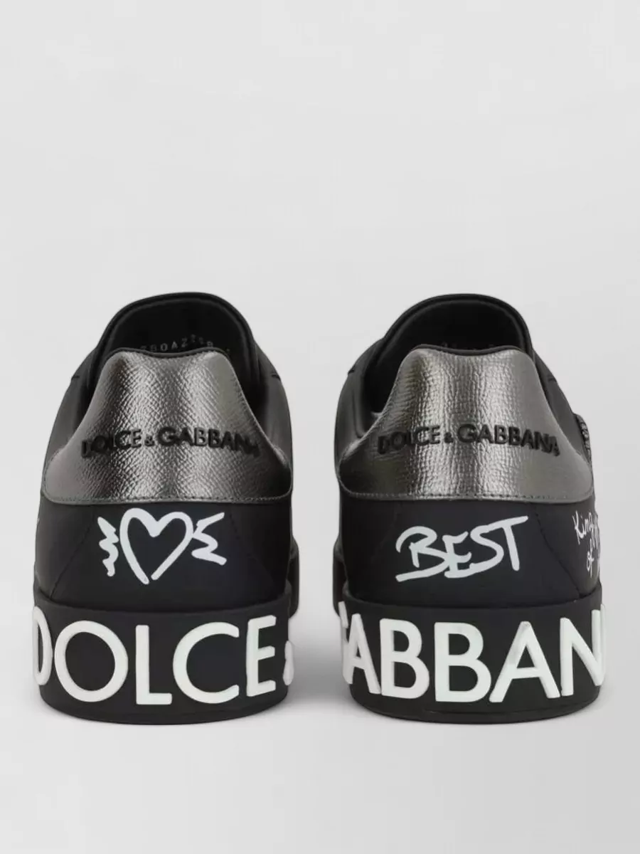 Dolce&Gabbana Leather Low-Top Sneakers