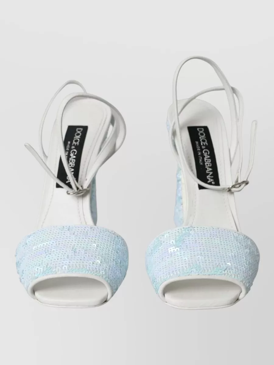 Dolce&Gabbana Sequin Ankle Strap Pumps