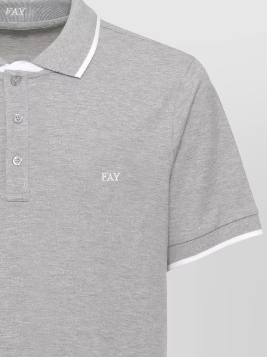 Fay Short-Sleeve Polo Shirt