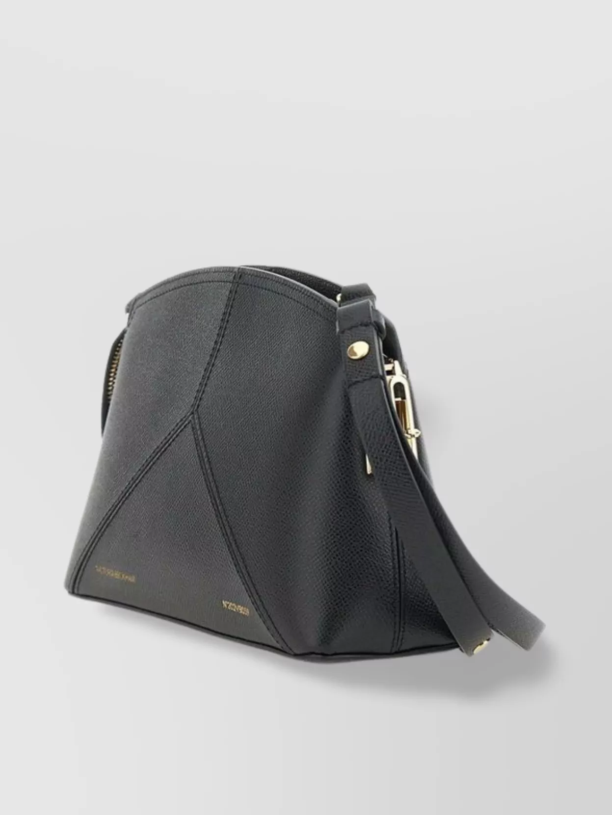Victoria Beckham 'crossbody Bag Panelled Design Gold Plated' In Grey