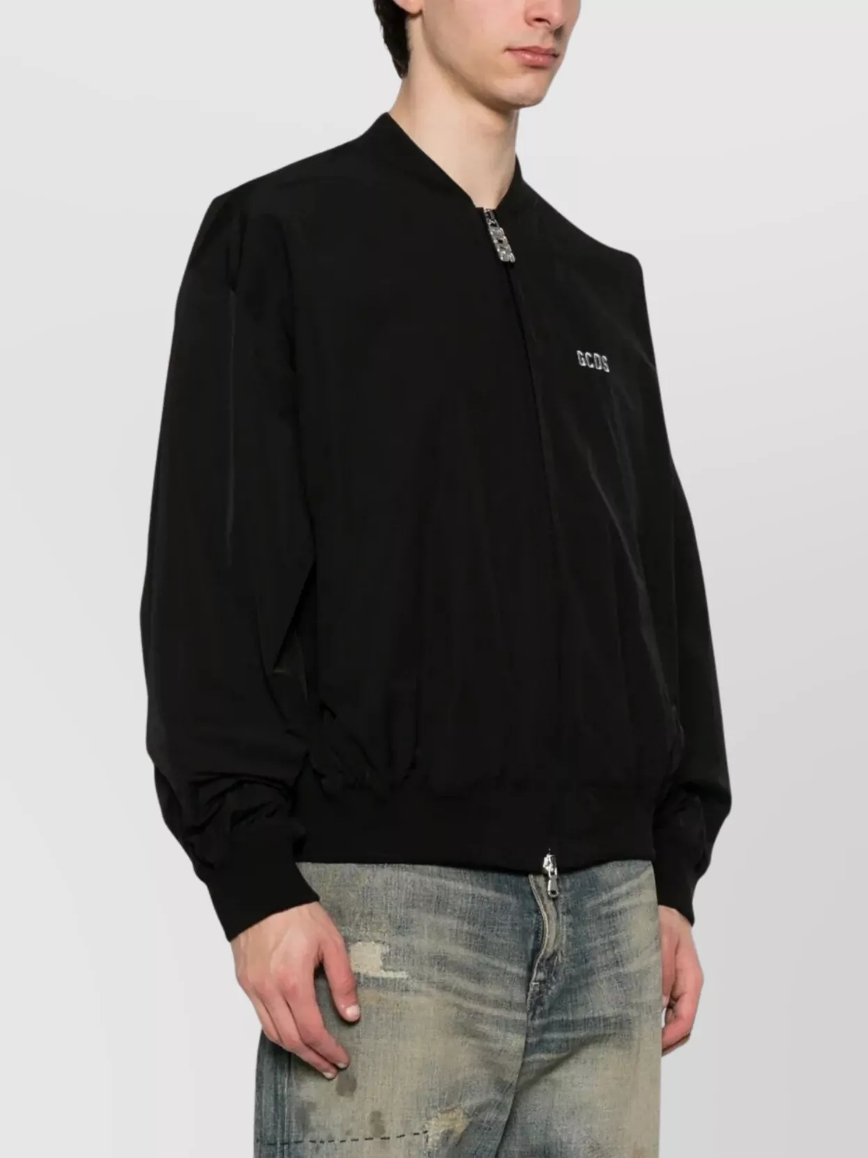 Gcds Nylon Varsity Bomber Jacket
