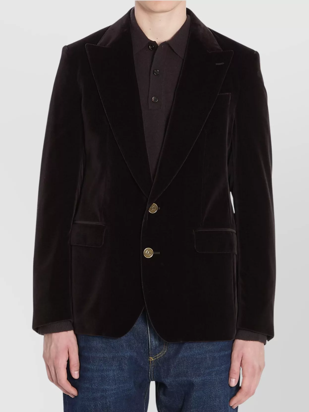 Dolce&Gabbana Single-Breasted Sicilia Light Jacket Cotton Corduroy