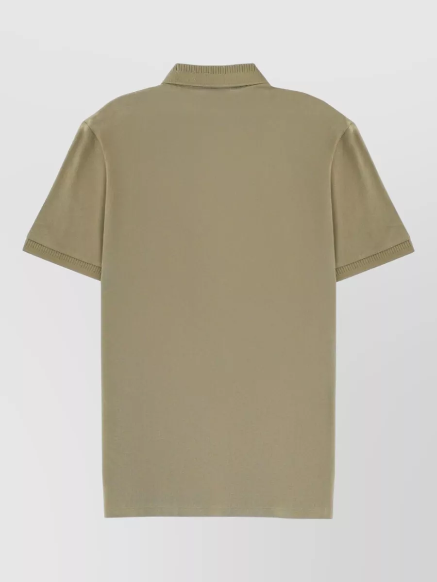 Hugo Polo Shirt Collar Ribbed Cuffs Short Sleeves