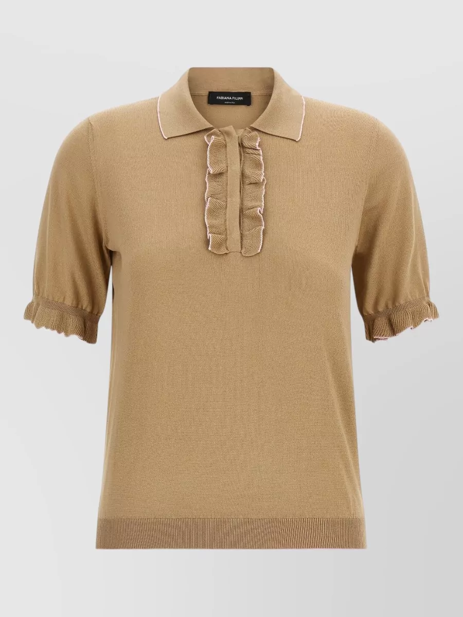 Fabiana Filippi silk polo top