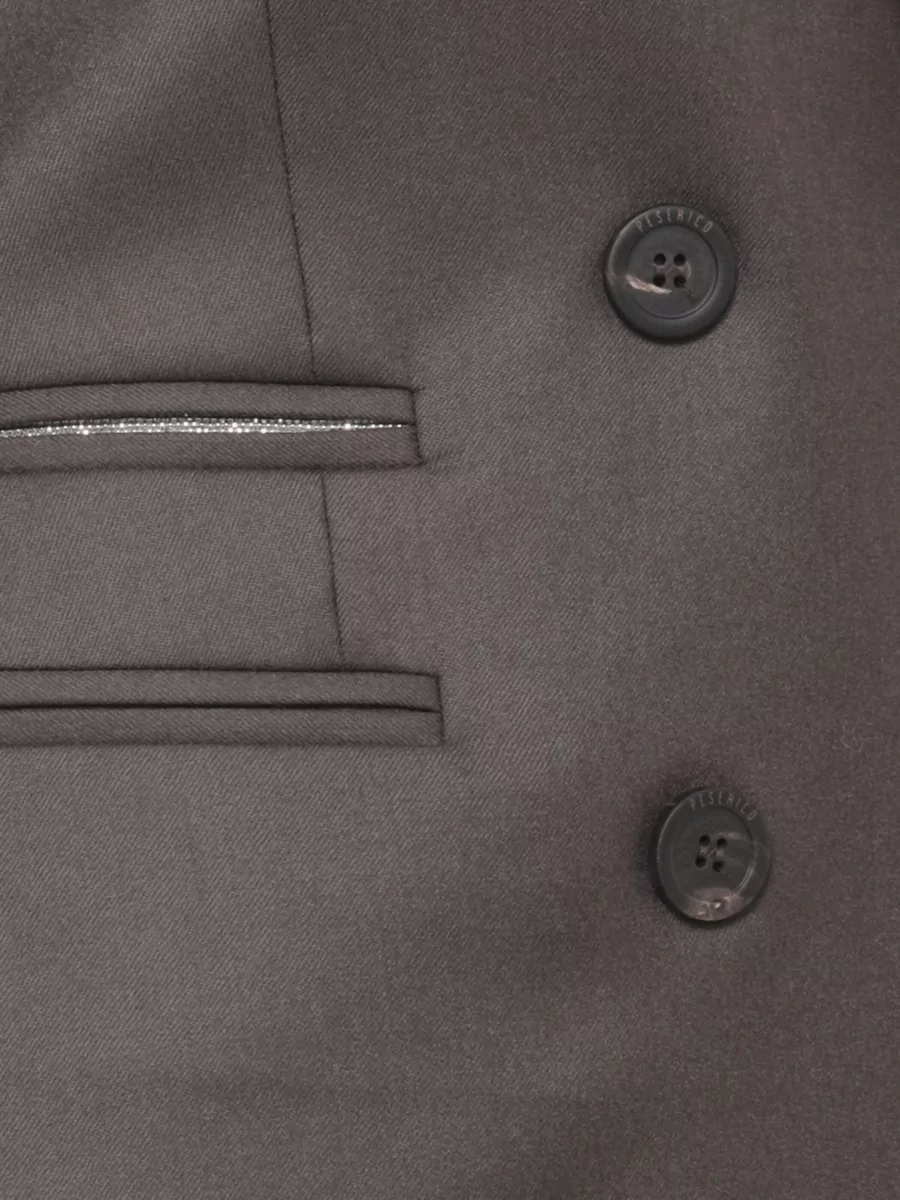 Peserico Wool Double-Breasted Blazer