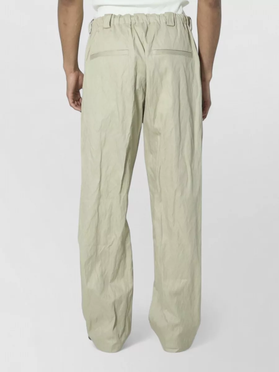 Willy Chavarria Mid-Rise Wide-Leg Oversized Trousers