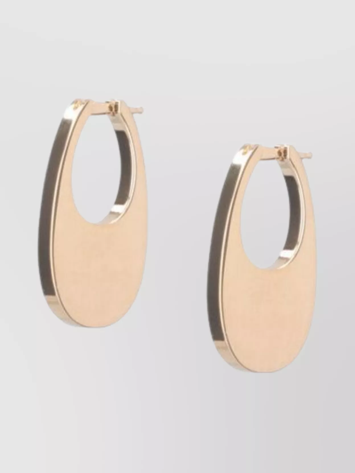 Coperni Hoop Style Earrings Polished Finish