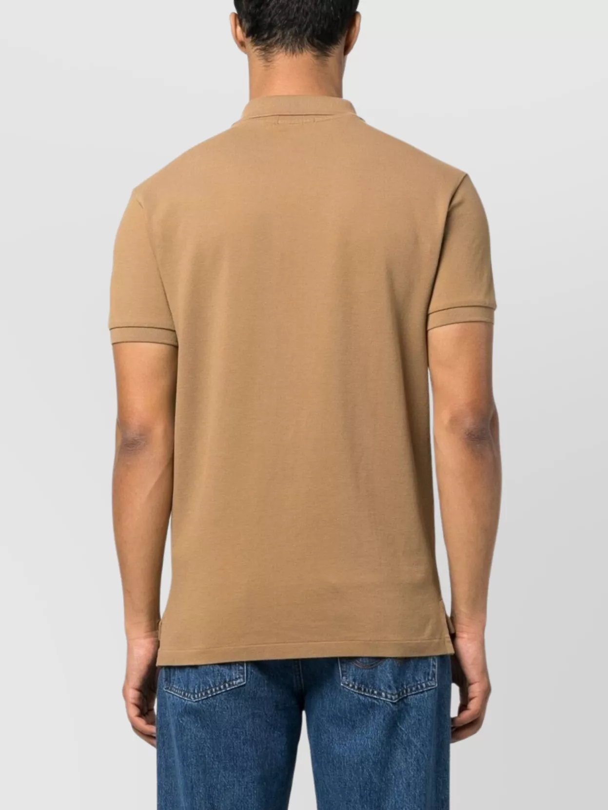 Polo Ralph Lauren Short Sleeve Knit Polo Shirt With Ribbed Collar