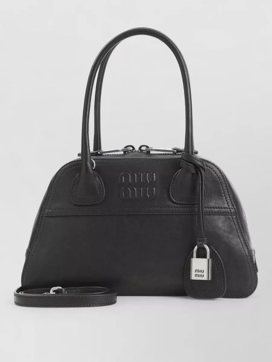 Miu Miu Na Lamb Leather Shoulder Bag