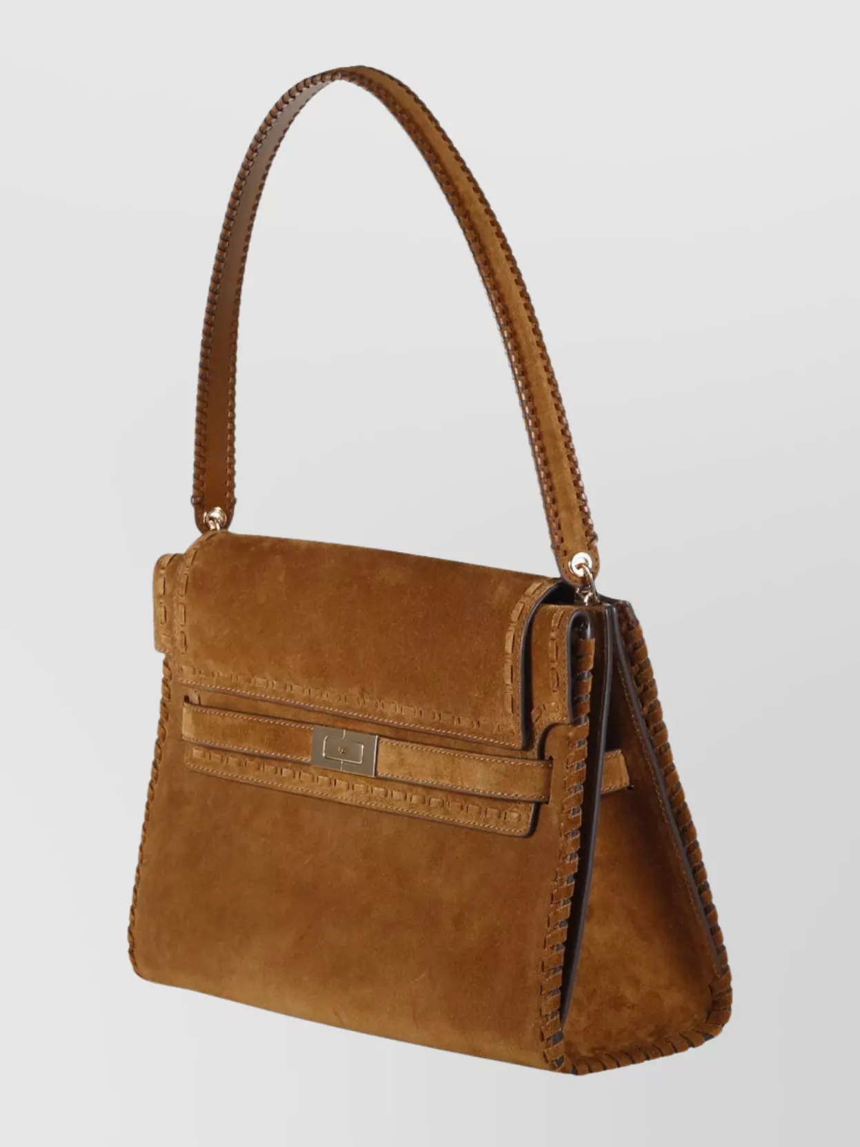 Tory Burch Large Suede Shoulder Bag Handle