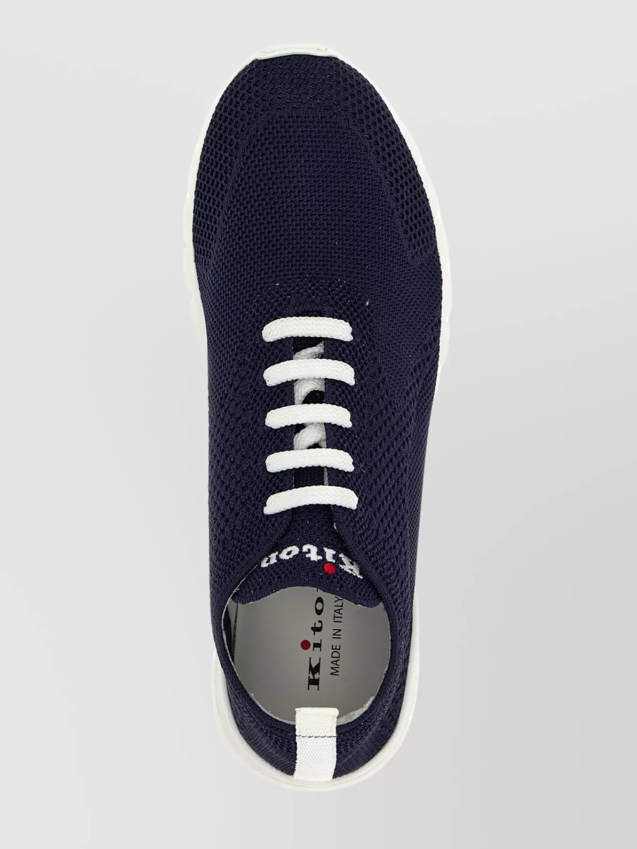 Kiton Knit Upper Sneakers With Round Toe