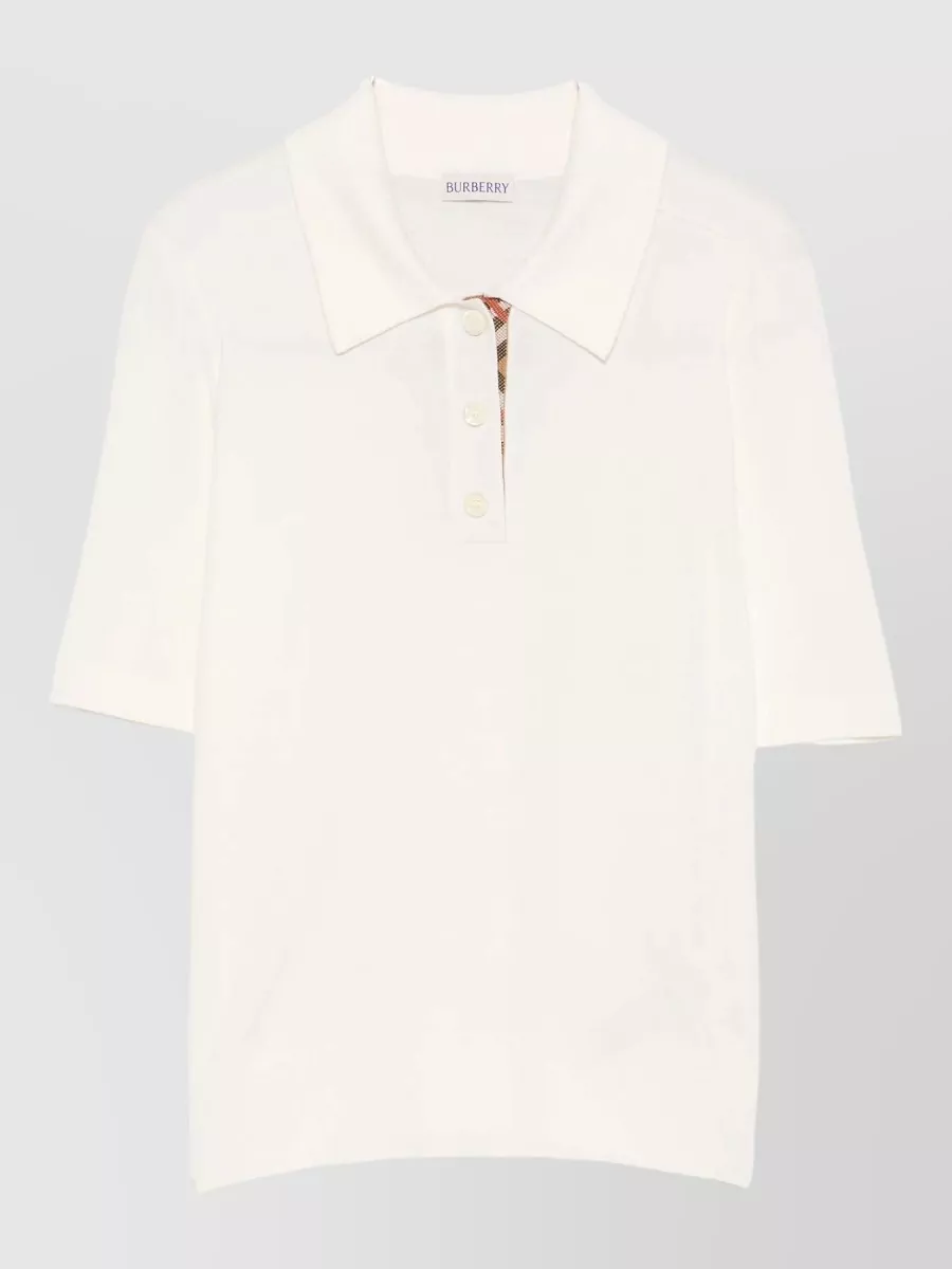 Burberry wool polo shirt