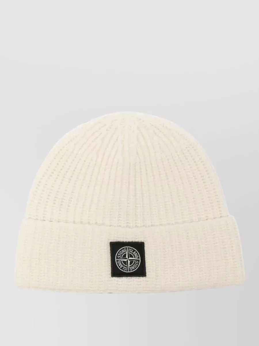 Stone Island Ribbed wool beanie