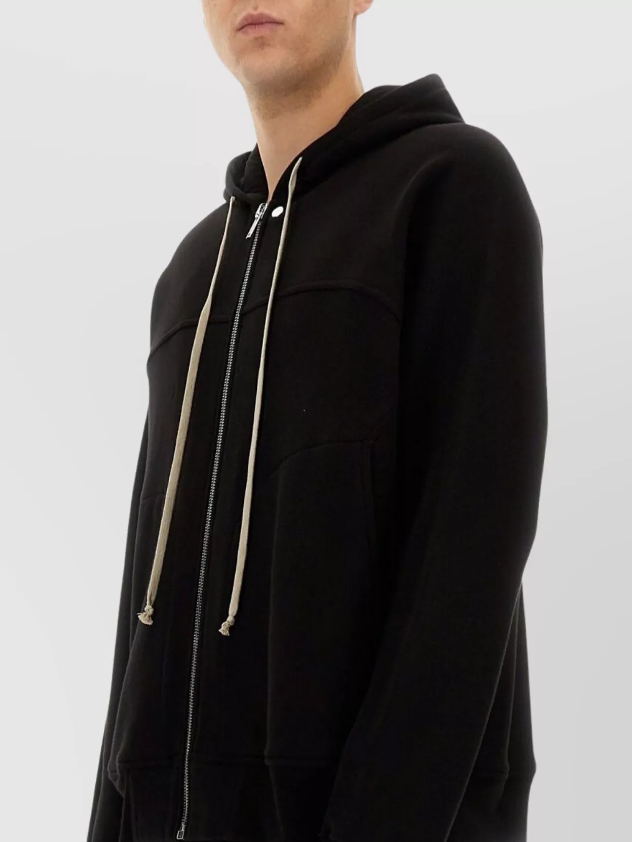 Rick Owens Hooded Knitwear Sweater Drawstring