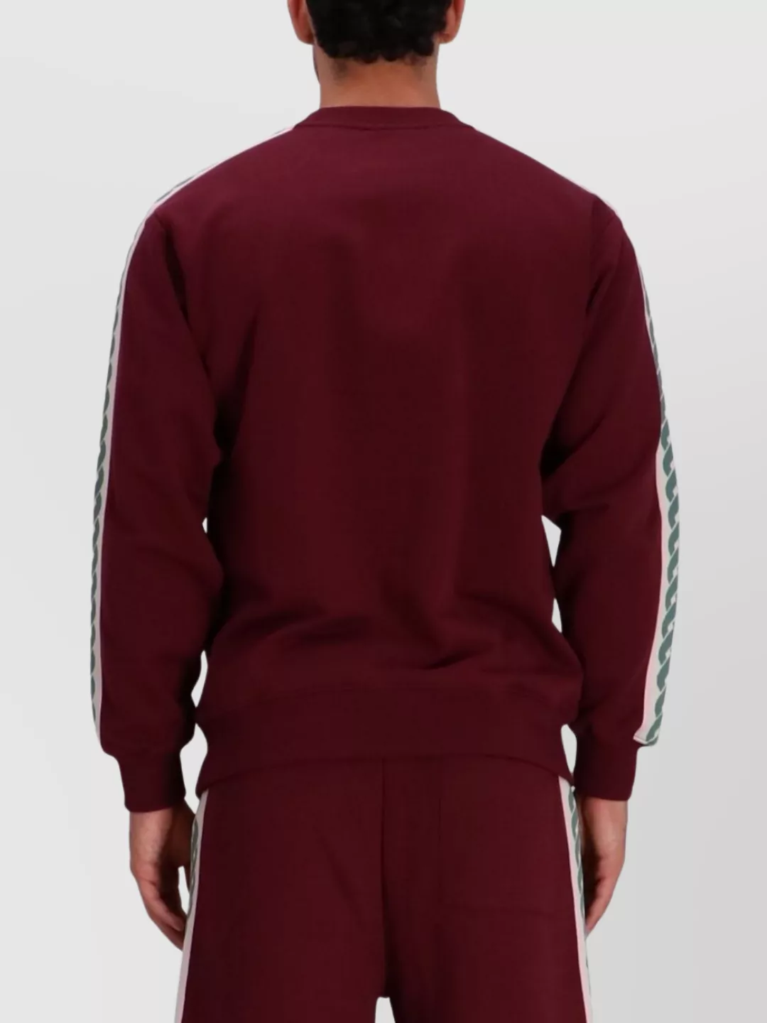 Drôle De Monsieur Logo Sweatshirt Featuring Contrast Stripe Detail