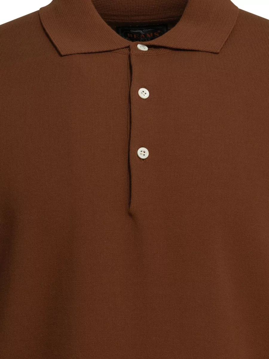 Beams Plus Cotton Button-Down Polo Shirt