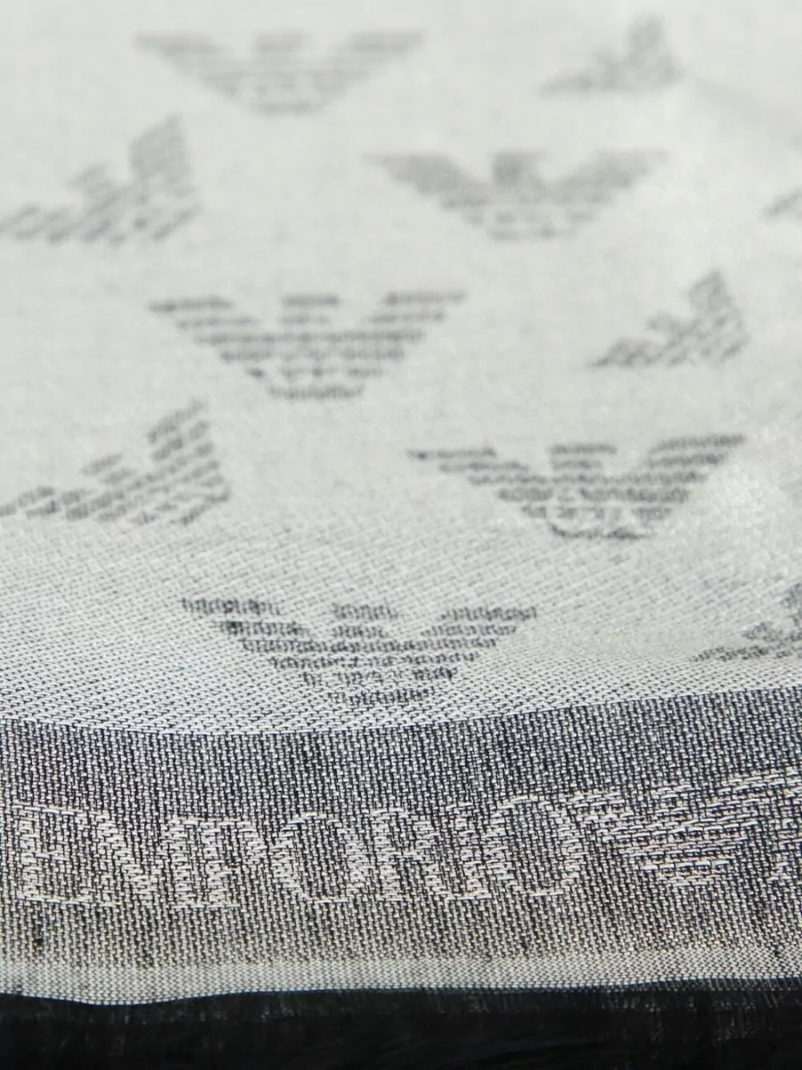 Emporio Armani Logo Print Scarf