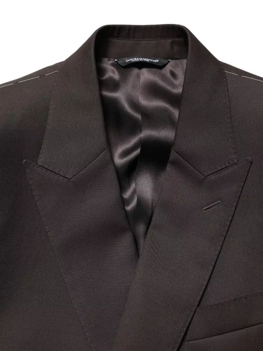 Dolce&Gabbana Wool silk double breasted suit jacket