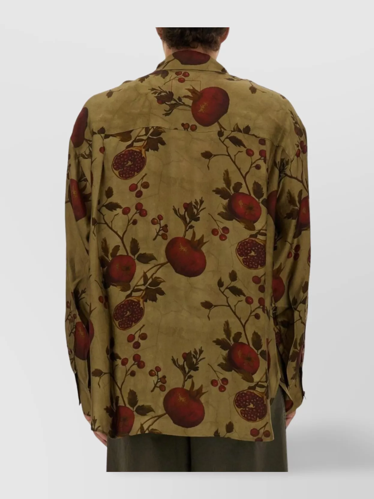 Uma Wang Floral Design Long Sleeve Shirt