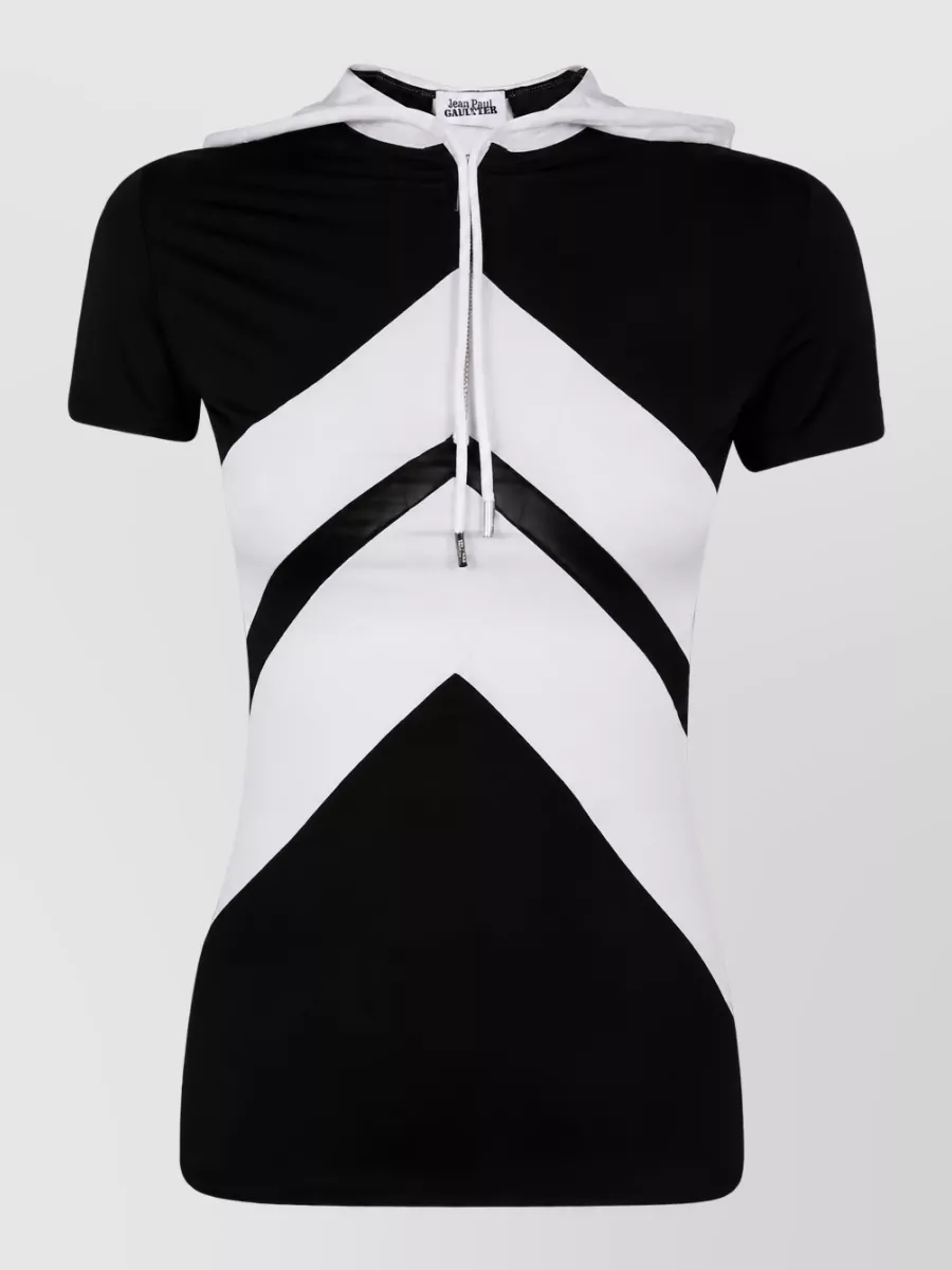 Jean Paul Gaultier viscose hooded bodysuit