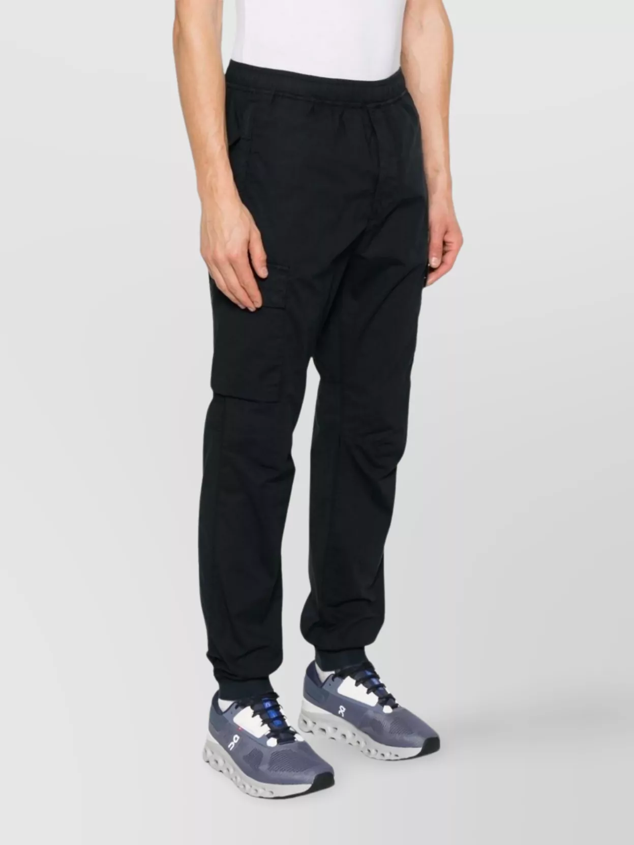 Stone Island Cargo Pants With Snap Button Pockets