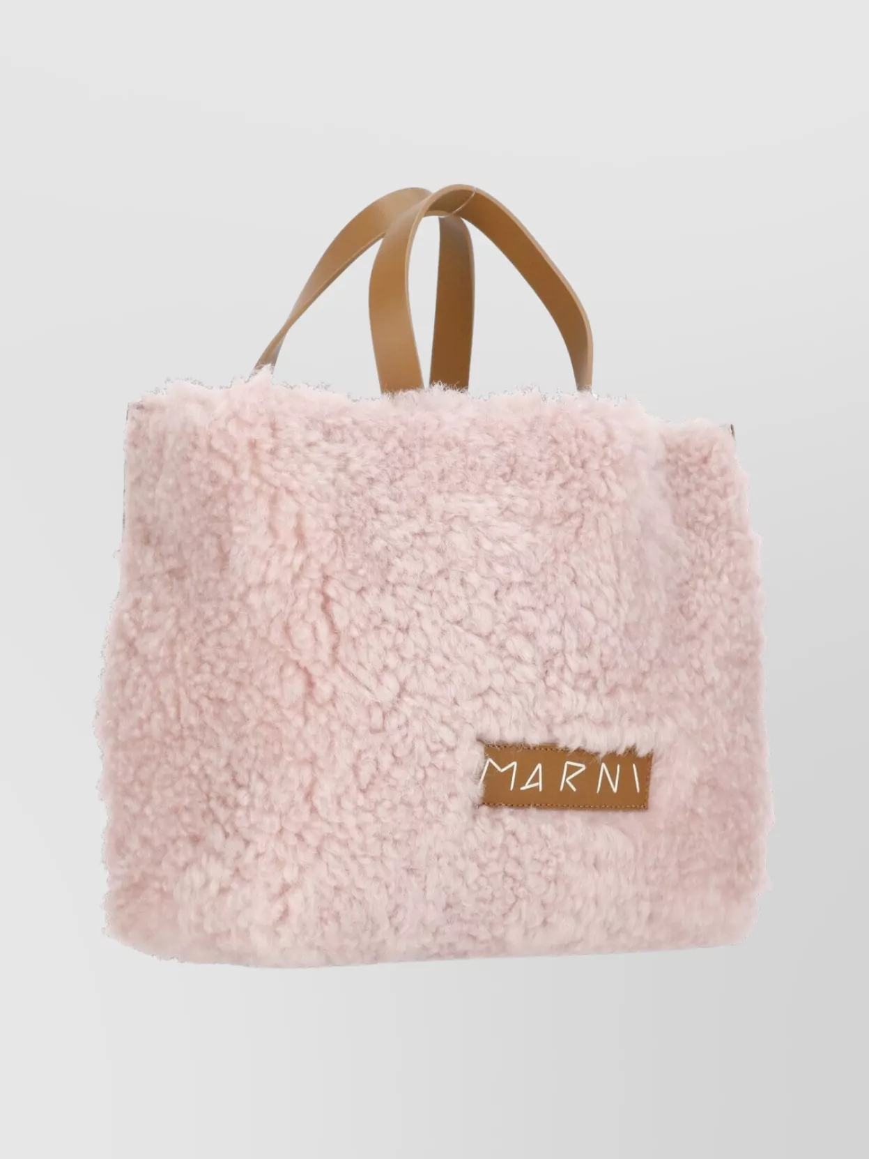 Marni Stylish Shoulder Bag With Fur And Handles