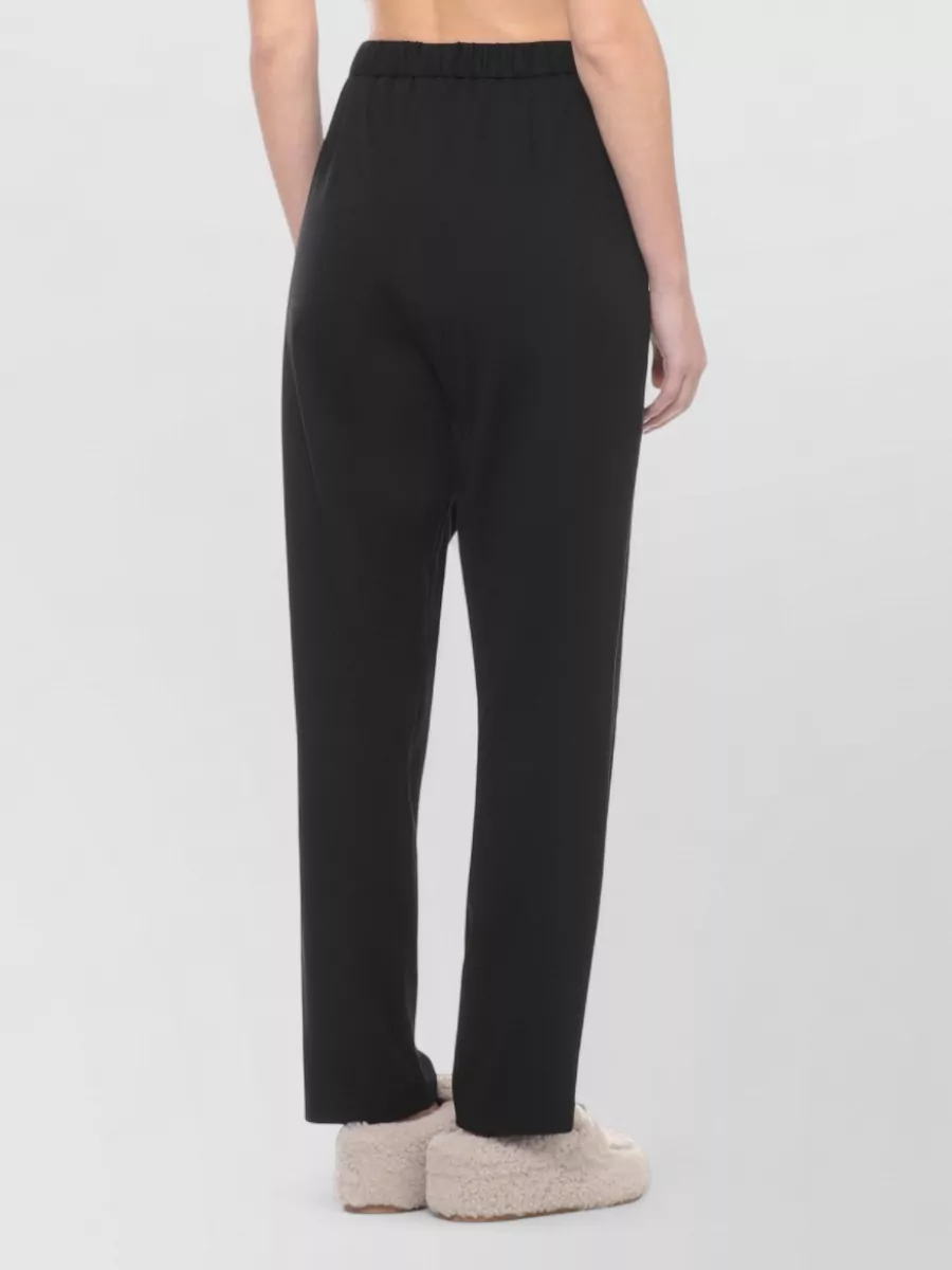 Fabiana Filippi Viscose Trousers Straight Cut Light Detailing
